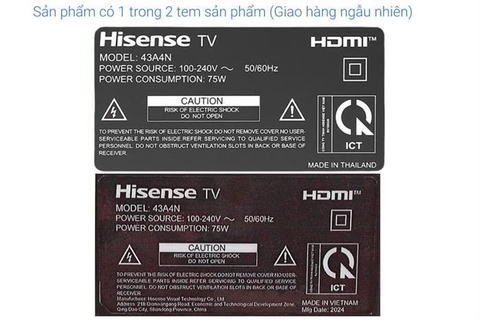 Android Tivi LED Hisense 43 inch 43A4N