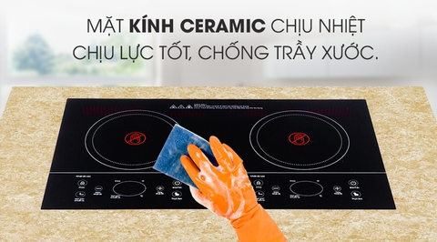 Bếp hồng ngoại đôi lắp âm Sanaky SNK-201HGW