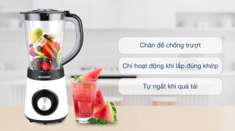 Máy xay sinh tố đa năng Sharp EM-S155PV-WH