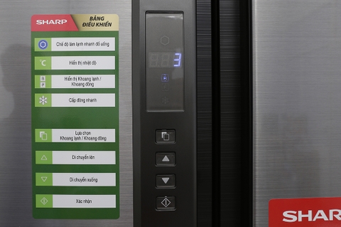 Tủ Lạnh Sharp Inverter 605 lít SJ-FX680V-ST