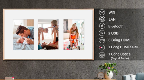 Smart Tivi Khung Tranh The Frame QLED Samsung 4K 65 inch QA65LS03B