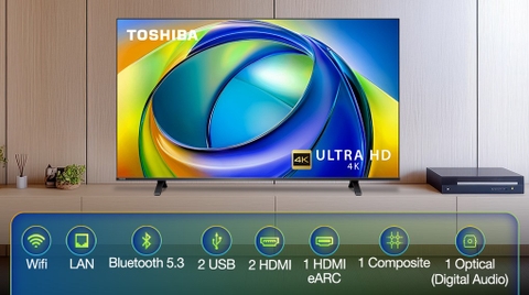 Smart Tivi Toshiba AI 4K 55 inch 55C350RP