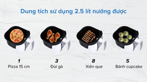 Nồi chiên không dầu Sunhouse SHD4023W 3 lít