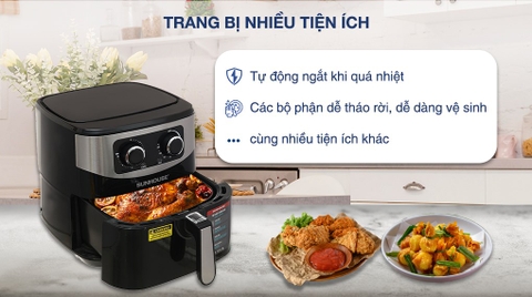 Nồi chiên không dầu Sunhouse SHD4062 6 lít