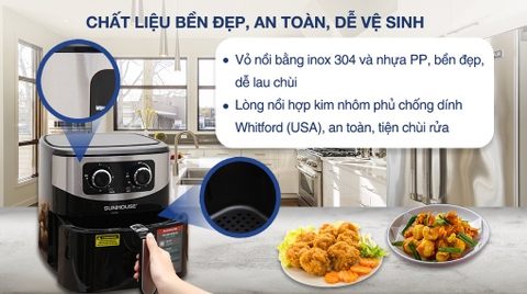 Nồi chiên không dầu Sunhouse SHD4062 6 lít