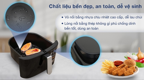 Nồi chiên không dầu kết hợp hấp Tefal FW201815 6.5 lít