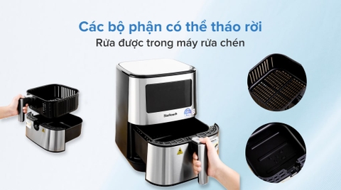 Nồi chiên không dầu BlueStone AFB-5878 5.5 lít