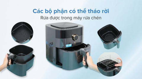 Nồi chiên không dầu Electrolux E6AF1-520K 5 lít