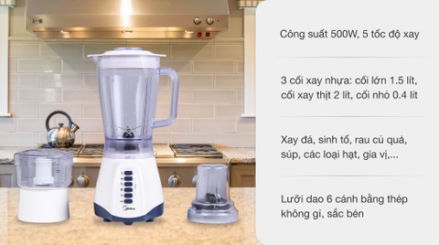 Máy xay sinh tố đa năng Midea MJ-BL50P