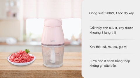Máy xay thịt mini Midea MJ-BC200G