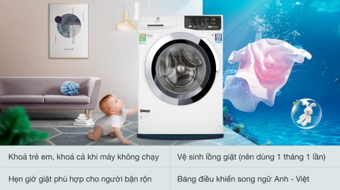 MÁY GIẶT ELECTROLUX 9KG TRẮNG 9025BQWA