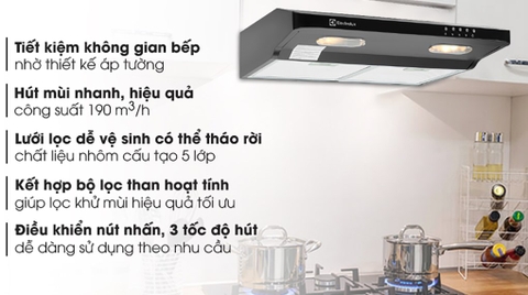 Máy hút mùi âm tủ Electrolux EFT6032K