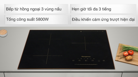 Bếp từ hồng ngoại ba vùng nấu Kangaroo KG446i
