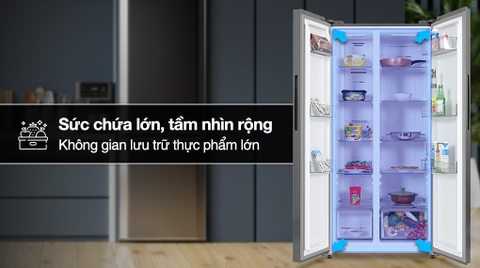 Tủ lạnh Casper Inverter 458 lít Side By Side RS-460PG