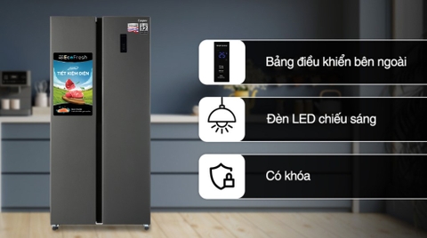 Tủ lạnh Casper Inverter 458 lít Side By Side RS-460PG