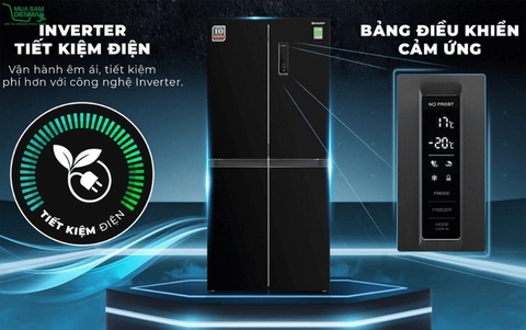 Tủ lạnh Sharp Inverter 362 lít SJ-FX420V-DS