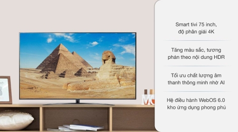 Smart Tivi LG 4K 75 inch 75UP7800PTB