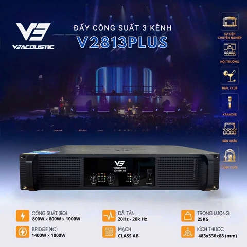Đẩy công suất  3 Kênh  BSSV3 - V2813 PLUS
