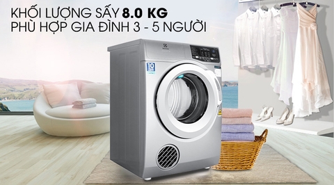 Máy sấy Electrolux 8 kg EDS805KQSA