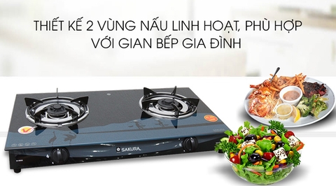 Bếp ga đôi Sakura SA-695SG