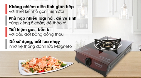 Bếp ga đơn Sunhouse SHB212KG