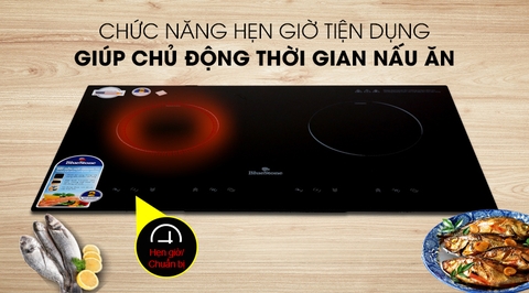 Bếp từ hồng ngoại đôi lắp âm Bluestone ICB-6811