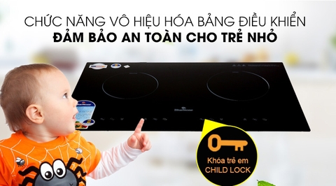 Bếp từ hồng ngoại đôi lắp âm Bluestone ICB-6811