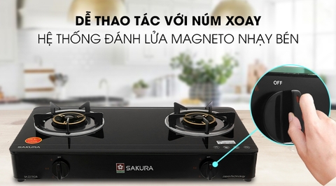 Bếp ga đôi Sakura SA-2375GB