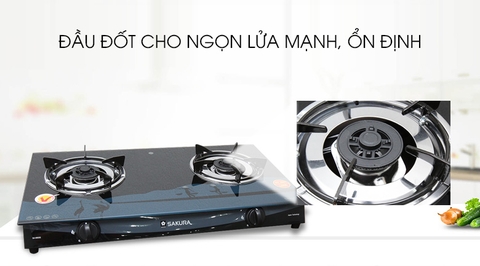 Bếp ga đôi Sakura SA-695SG