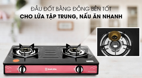 Bếp ga đôi Sakura SA-2181EB