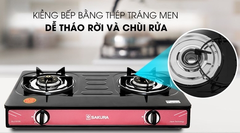 Bếp ga đôi Sakura SA-2181EB