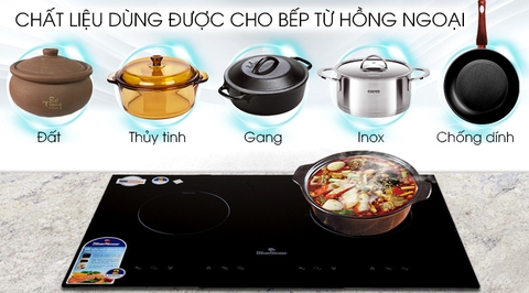 Bếp từ hồng ngoại đôi lắp âm Bluestone ICB-6811