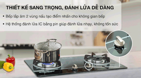 Bếp ga âm Sunhouse SHB501MT