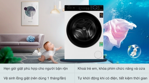 Máy giặt Aqua Inverter 8Kg AQD-A800F.W(ctr)