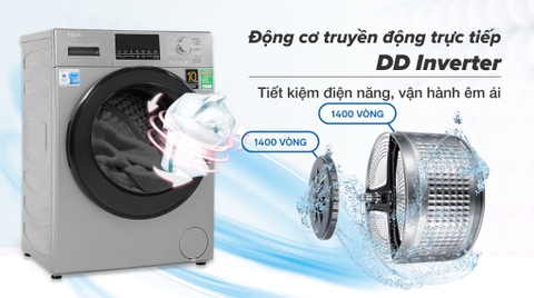 Máy giặt Aqua Inverter 9 kg AQD-D900F S