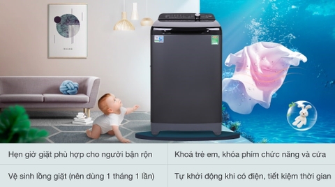 Máy giặt Aqua 10.5 KG AQW-FR105GT BK