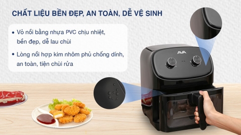 Nồi chiên không dầu AVA 55K07A 5.5 lít