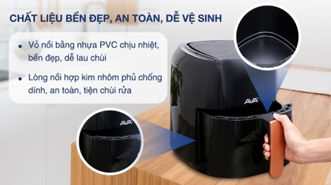 Nồi chiên không dầu AVA BF502A 6 lít