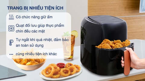Nồi chiên không dầu AVA BF502A 6 lít