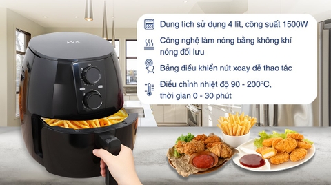Nồi chiên không dầu AVA HB-8027 4 lít