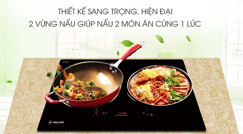 Bếp từ đôi lắp âm Malloca MI 732 SL