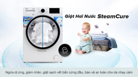 Máy giặt Beko Inverter 8 kg WCV8649XWST