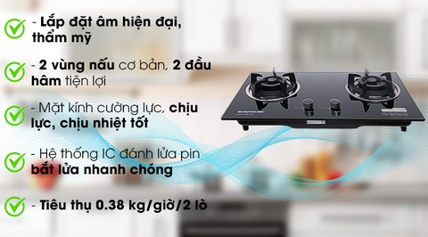 Bếp ga âm Sunhouse SHB7736
