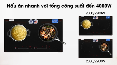 Bếp từ đôi lắp âm Kocher DI-628