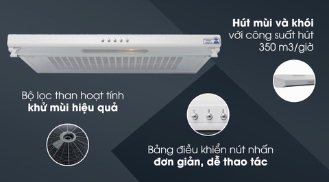Máy hút mùi treo tường Malloca H107W