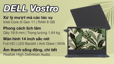 LAPTOP DELL VOSTRO V3400 (INTEL I5-1135G7, 8G, 512GB, 14'' FHD)