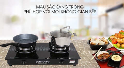 Bếp ga đôi Sunhouse SHB3819MT