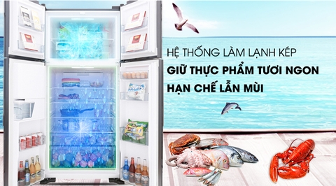 Tủ lạnh Hitachi Inverter 540 lít R-FW690PGV7 GBK