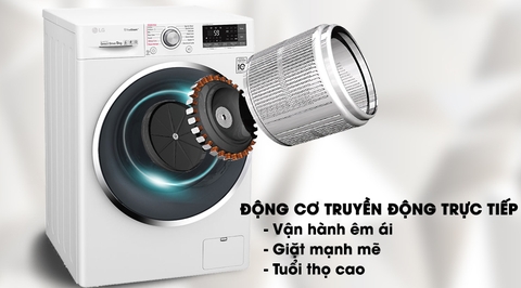 Máy giặt LG lồng ngang 9kg FC1409S3W Inverter