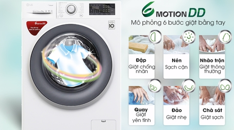 Máy giặt LG lồng ngang 9kg FC1409S3W Inverter